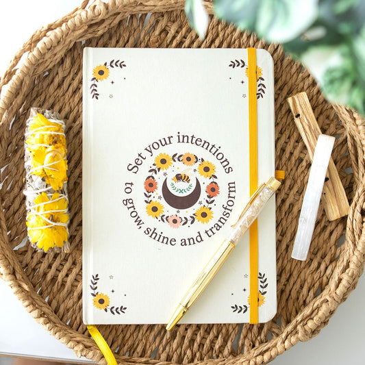 Bee Radiant Intention Journal with Citrine Pen