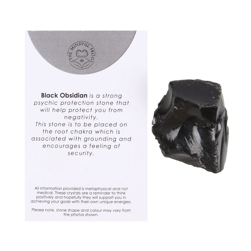BLACK OBSIDIAN HEALING ROUGH CRYSTAL