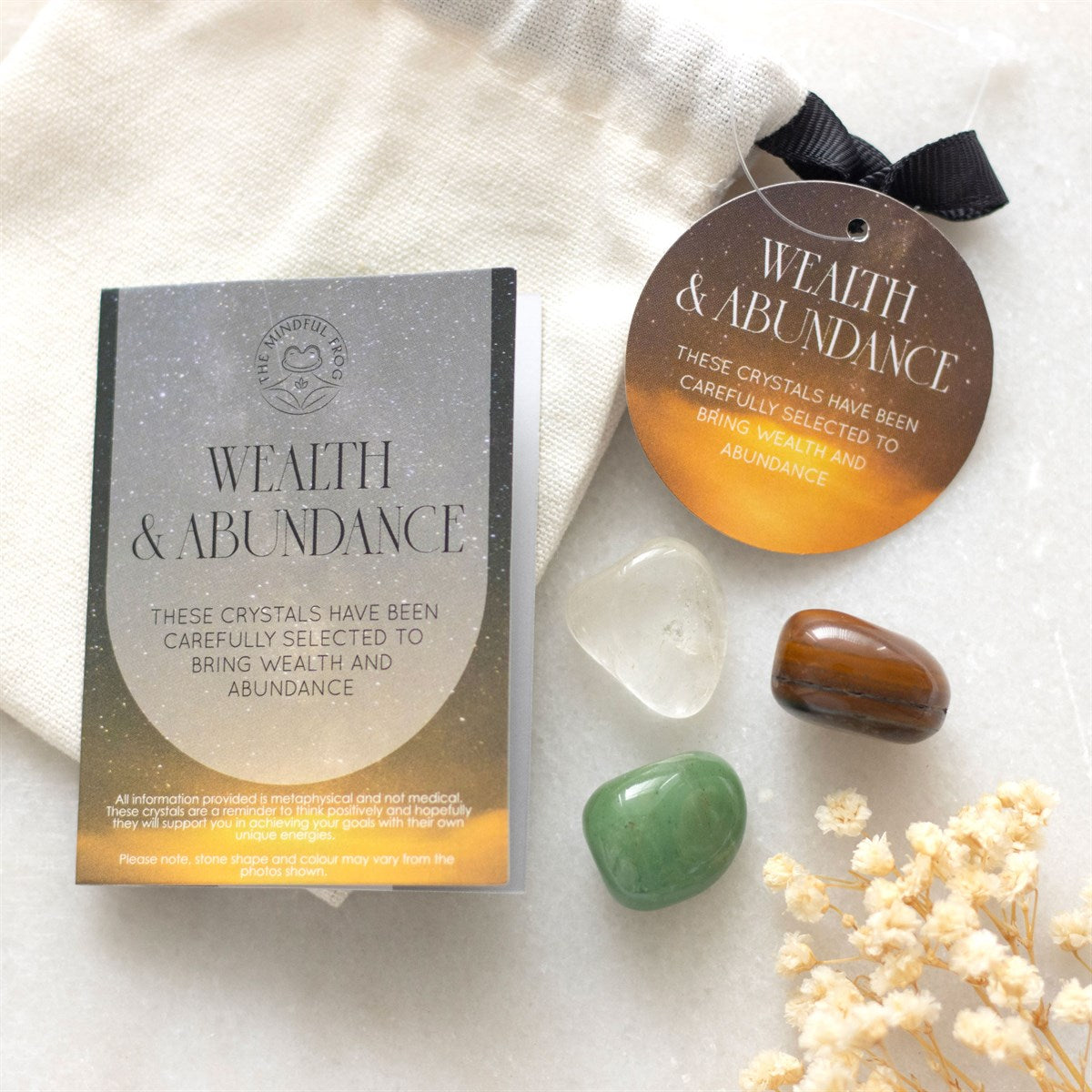 WEALTH & ABUNDANCE HEALING CRYSTAL SET BEST SELLERDEAL OF WEEK
