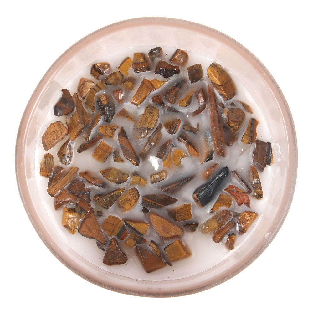 Full Moon Eucalyptus Crystal Chip Candle