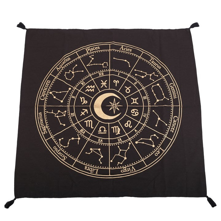 72cm Black Astrology Wheel Altar Cloth
