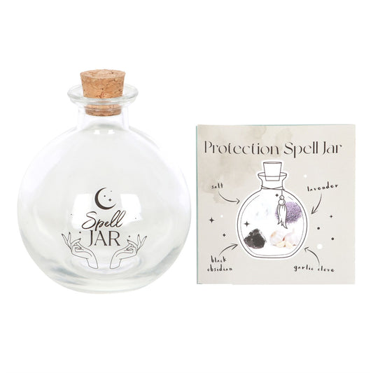 10CM GLASS SPELL JAR WITH RECIPE BOOKLET